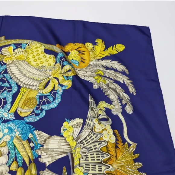 π¨π΅ Hermes blue silk scarf authentic 90X90cm π¨π΅ - Picture 5 of 10